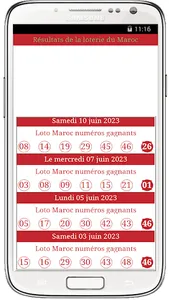Résultats Loto Maroc screenshot 1