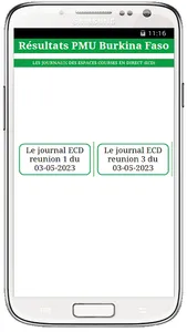 RESULTATS PMU Burkina Faso screenshot 3