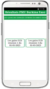 RESULTATS PMU Burkina Faso screenshot 5