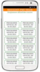 RESULTATS PMU NIGER screenshot 1