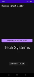 business name generator AI screenshot 2