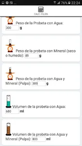 Calculadora de la Pulpa screenshot 1