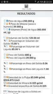 Calculadora de la Pulpa screenshot 2