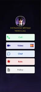 Wednesday Adams Video Call Sim screenshot 0