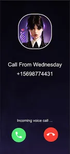 Wednesday Adams Video Call Sim screenshot 1