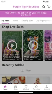 Purple Tiger Boutique screenshot 0