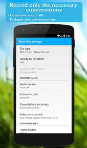 Call recorder: CallRec screenshot 4