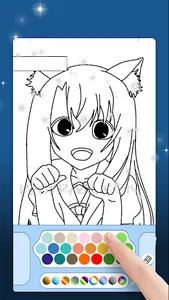 العاب تلوين انمي بنات - تلوين screenshot 0