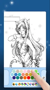 العاب تلوين انمي بنات - تلوين screenshot 1