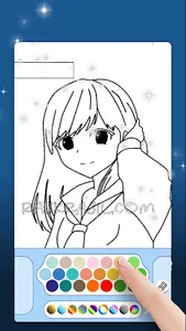 العاب تلوين انمي بنات - تلوين screenshot 3
