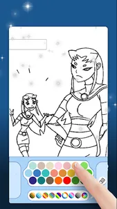Titans Coloring Book-Teen Hero screenshot 0