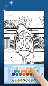 Titans Coloring Book-Teen Hero screenshot 2