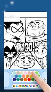 Titans Coloring Book-Teen Hero screenshot 4