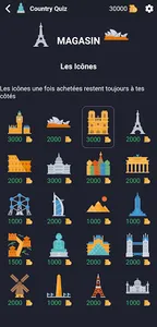 Country Quiz Les drapeaux et p screenshot 2