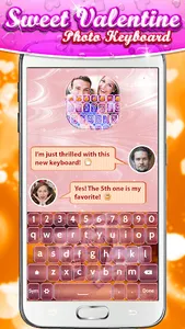 Sweet Valentine Photo Keyboard screenshot 2