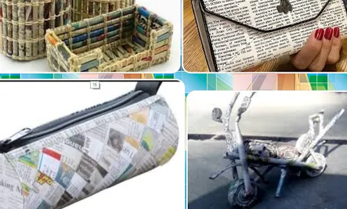 Crafts from used newspapers screenshot 1