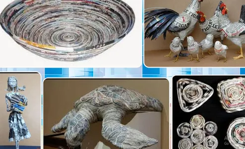 Crafts from used newspapers screenshot 2