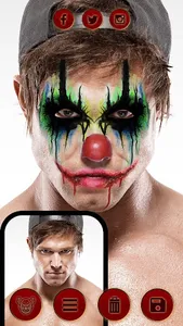 Scary Clown Face Maker screenshot 0