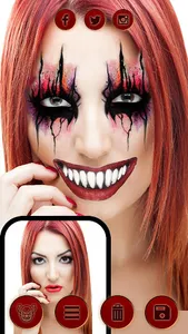 Scary Clown Face Maker screenshot 5