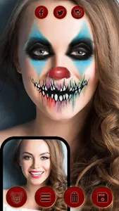 Scary Clown Face Maker screenshot 6