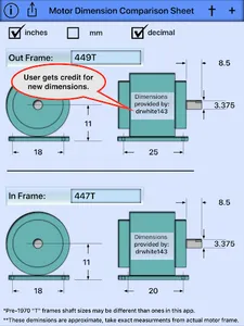 Motor Dimension Compare Tool screenshot 5