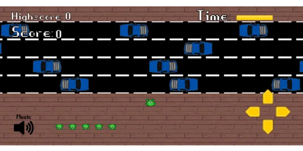 Modern Frogger Game screenshot 2