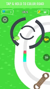 Line color fill the road screenshot 0