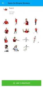 Kevin De Bruyne Stickers screenshot 1