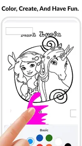 Unicorn Coloring Book: Glitter screenshot 0