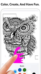 تلوين صور صعبة - رسومات بنات screenshot 6