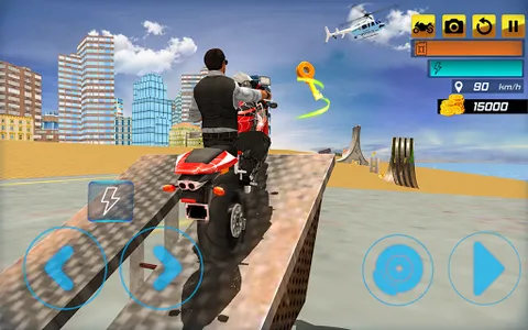 Superhero Stunt Bike Simulator screenshot 11