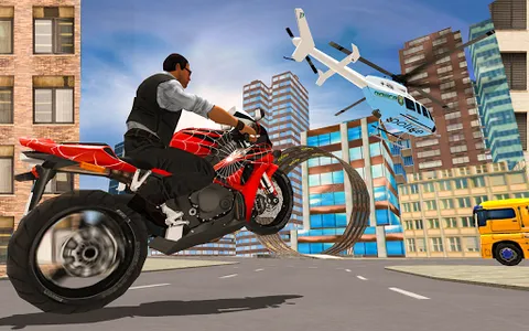 Superhero Stunt Bike Simulator screenshot 14
