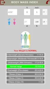 Body Mass Index Healthy Life screenshot 0