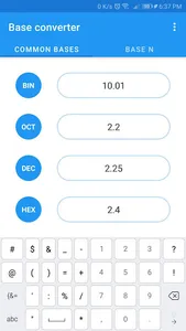 Base converter screenshot 1