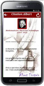 Citations de Albert Einstein screenshot 1
