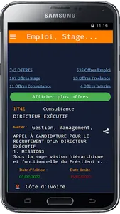 Offres Emploi Côte D'Ivoire screenshot 8