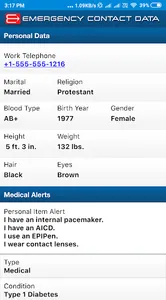 Emergency Contact Data screenshot 2