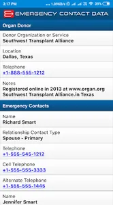 Emergency Contact Data screenshot 4