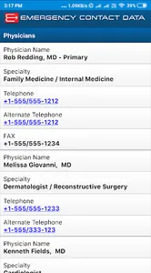 Emergency Contact Data screenshot 6