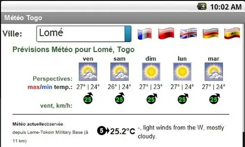 Météo Togo screenshot 0