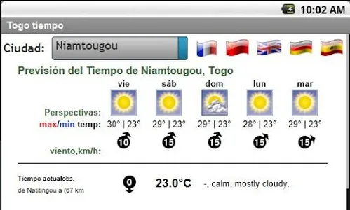 Météo Togo screenshot 2