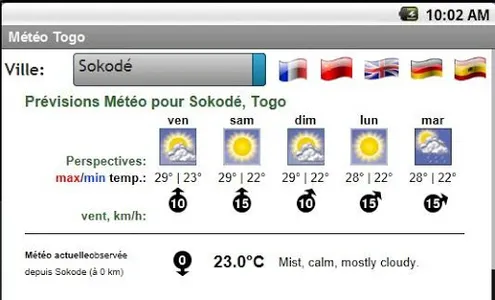 Météo Togo screenshot 3