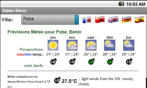 Météo Bénin screenshot 0