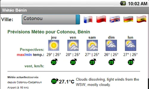 Météo Bénin screenshot 4