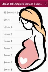 Etapas del Embarazo - Semana a screenshot 1
