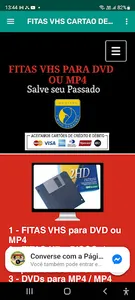 FITAS VHS CARTAO DE VISITAS screenshot 1