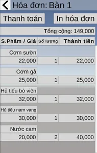 Fast Bill - Hóa đơn nhanh screenshot 2