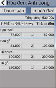 Fast Bill - Hóa đơn nhanh screenshot 6