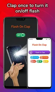 Flashlight On Clap screenshot 1