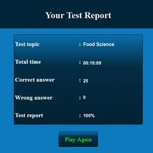 Food Science MCQ screenshot 4